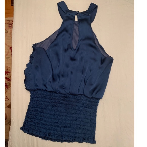 Blue Halter Blouse - Picture 2 of 2